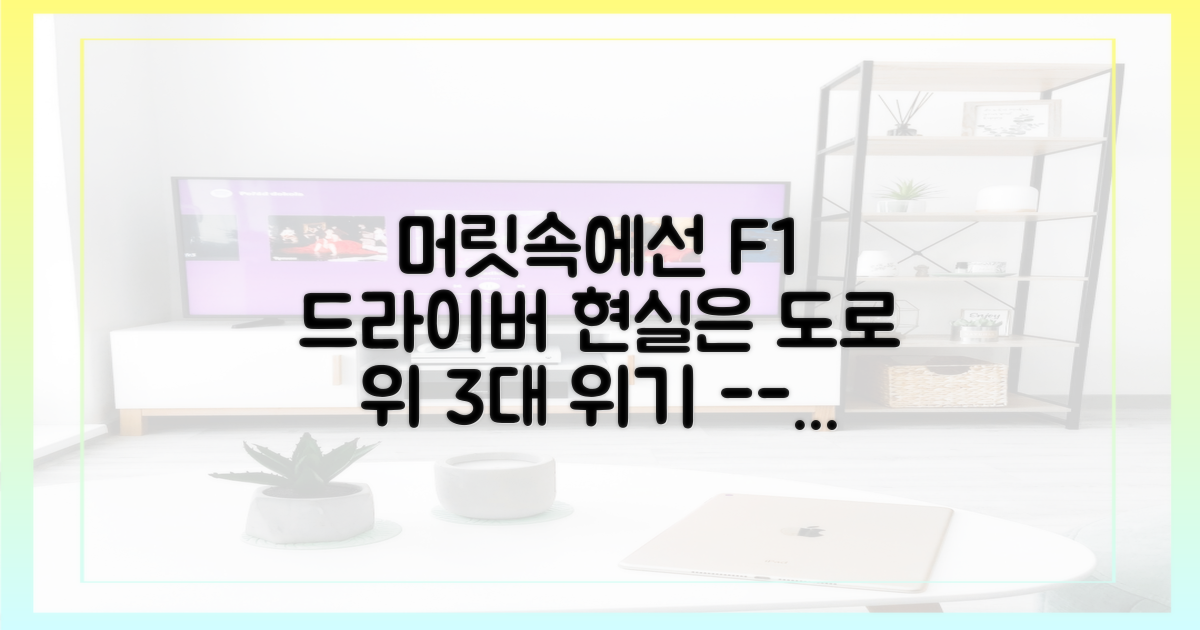 상상 속 드라이버 vs 현실의 3대 위기