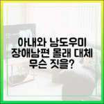 장애남편 몰래 아내와 남도우미, 대체 무슨 일이?