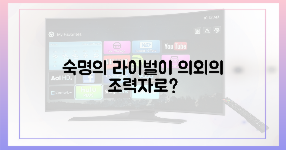 숙명의 라이벌 vs 의외의 조력자