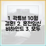 곽튜브 솔직히, 혼전임신+10월 결혼 비하인드 궁금해?