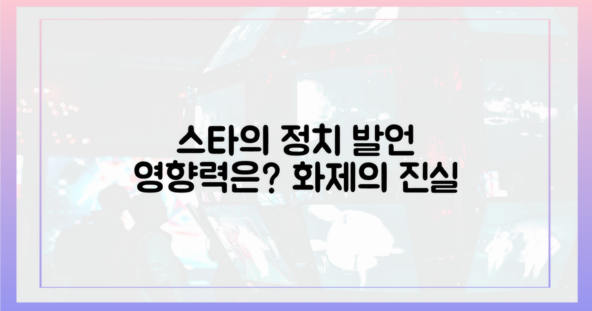 정치적 발언, 스타의 영향력