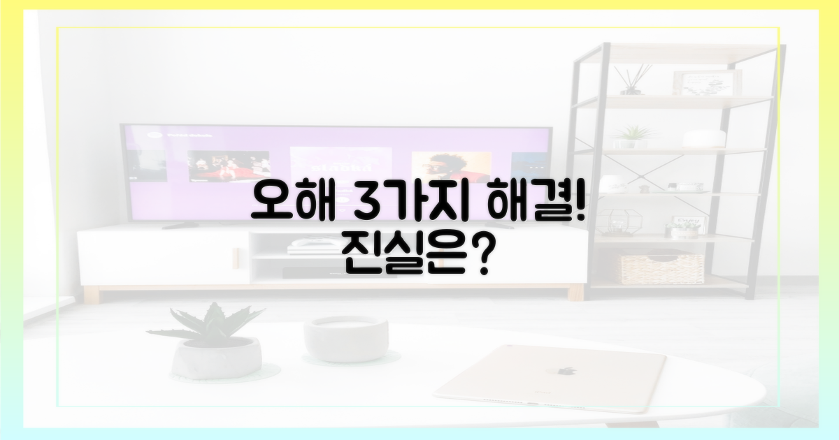3가지 오해 해소