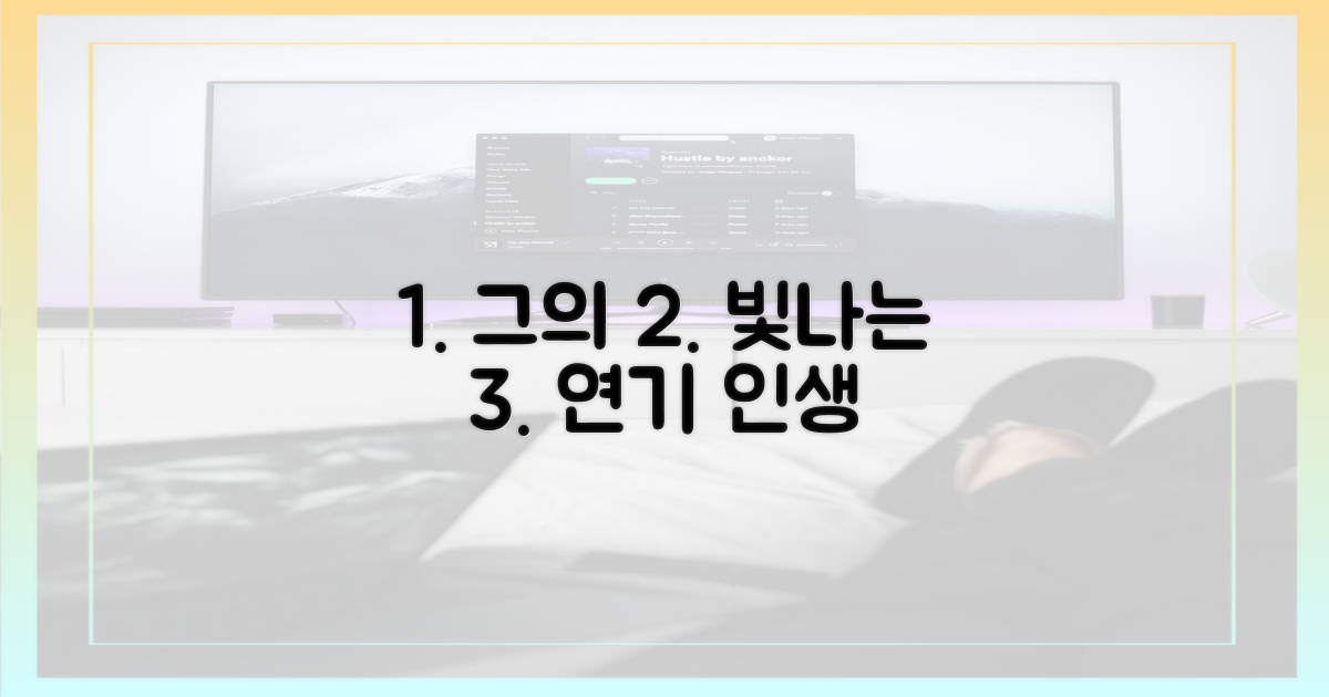 그의 연기 인생, 어떻게 흘렀나?
