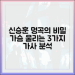 신승훈 음악의 정수: 서정적 언어 3가지