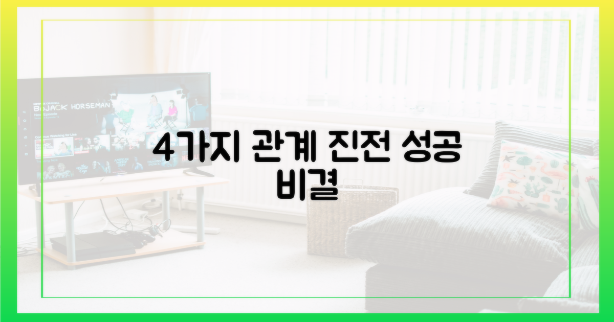 4가지 관계 진전