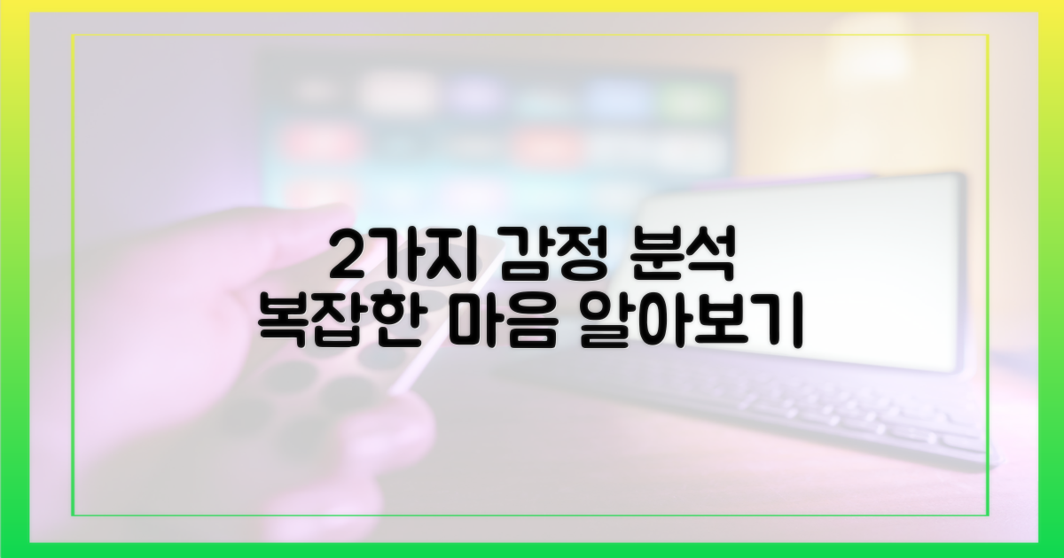 2가지 복잡 감정 분석