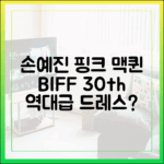 제30회 BIFF 손예진 맥퀸 핑크 드레스, 역대급일까요?