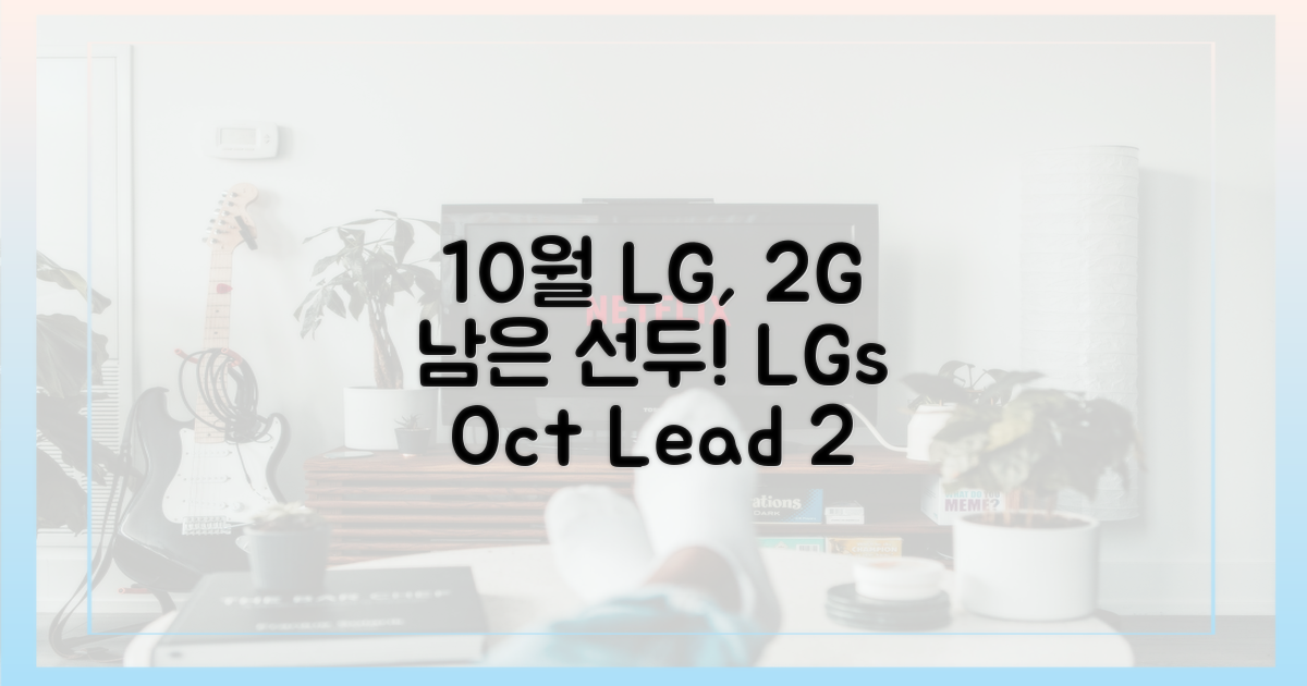 10월 LG, 2경기 남겨둔 선두