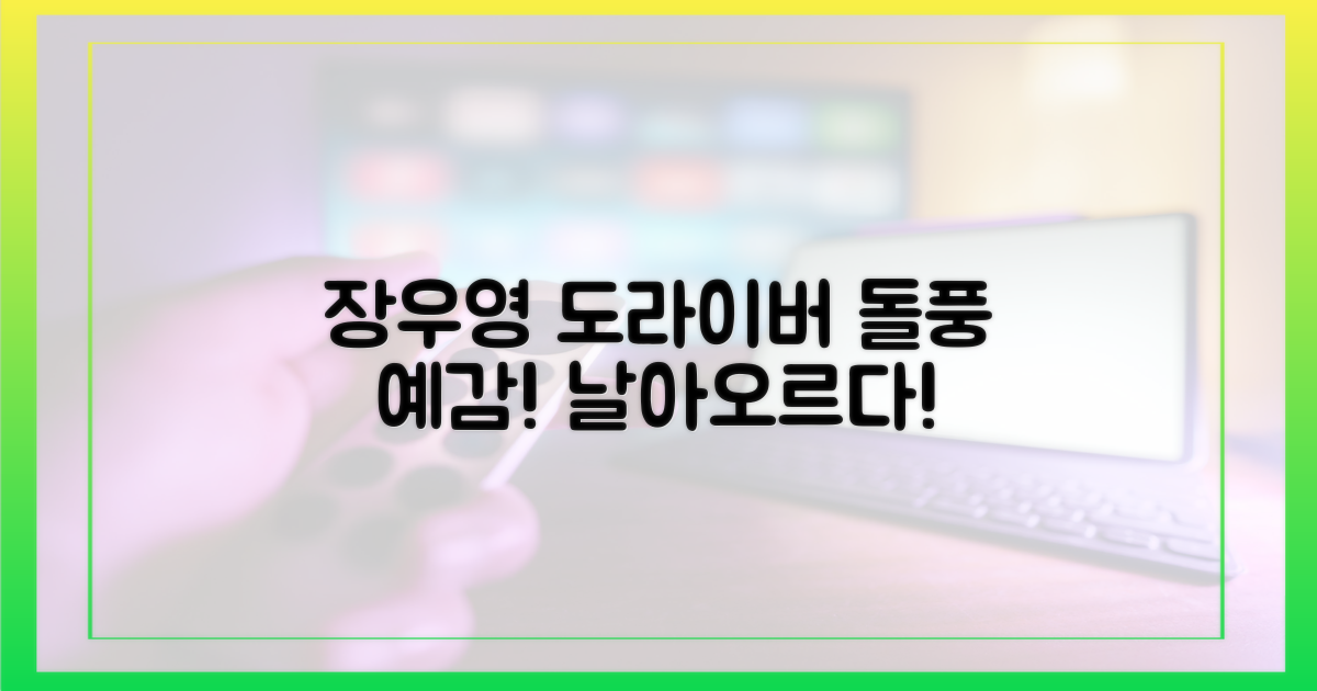 장우영, '도라이버'로 날아오르다