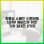 곽튜브 신혼여행 스페인 1순위, 예비신부 위한 3가지 기차 침대칸