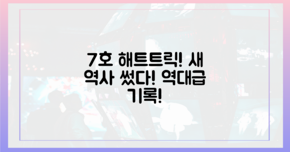 7호 해트트릭, 새 역사 쓰다