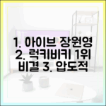 아이브 장원영, '럭키비키' 걸그룹 개인 브랜드 1위! 놀라운 1위 비결은?