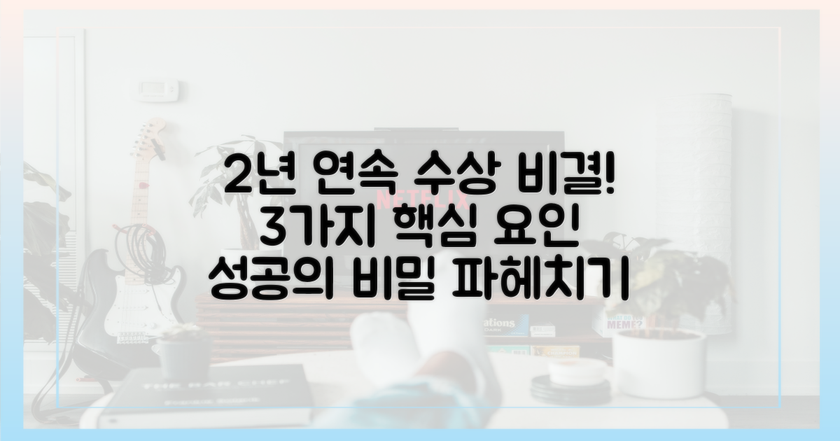 2년 연속 수상 3가지 요인