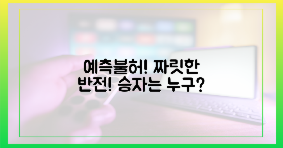 예측불허 무대, 짜릿한 반전