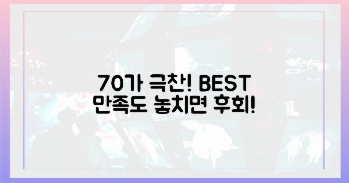 70% 시청자 만족도