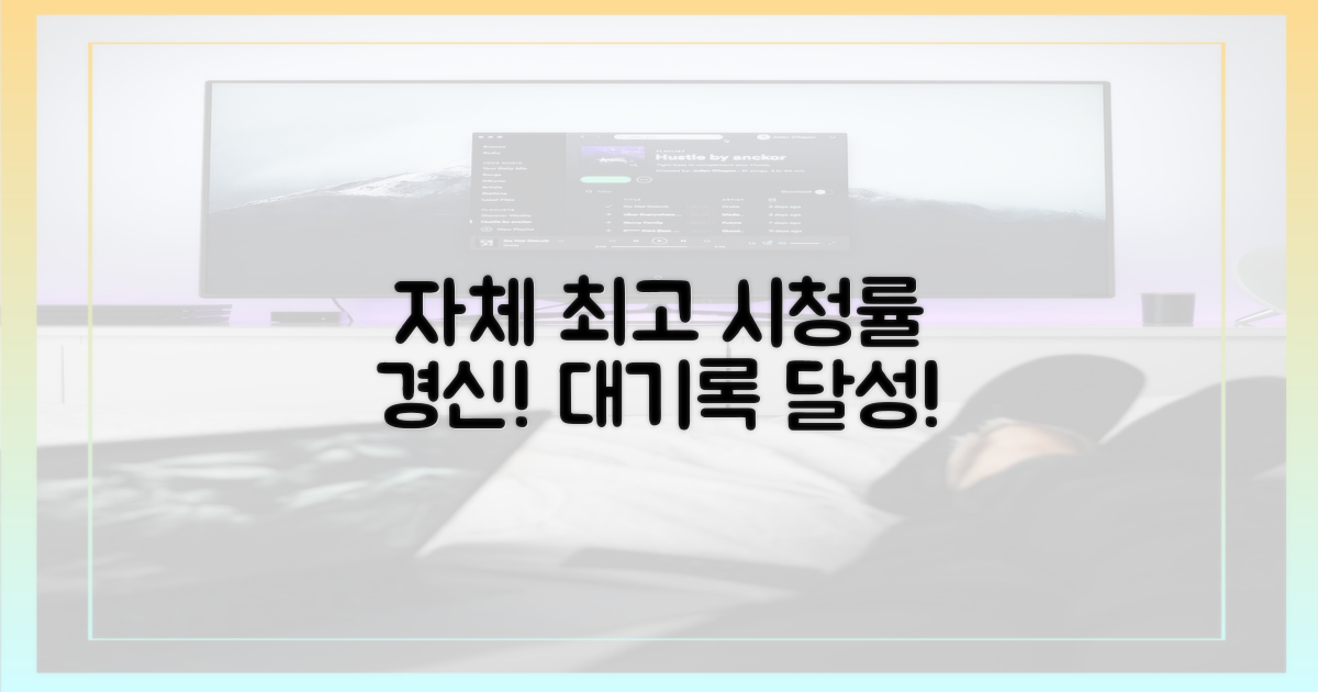 자체 최고 시청률 경신