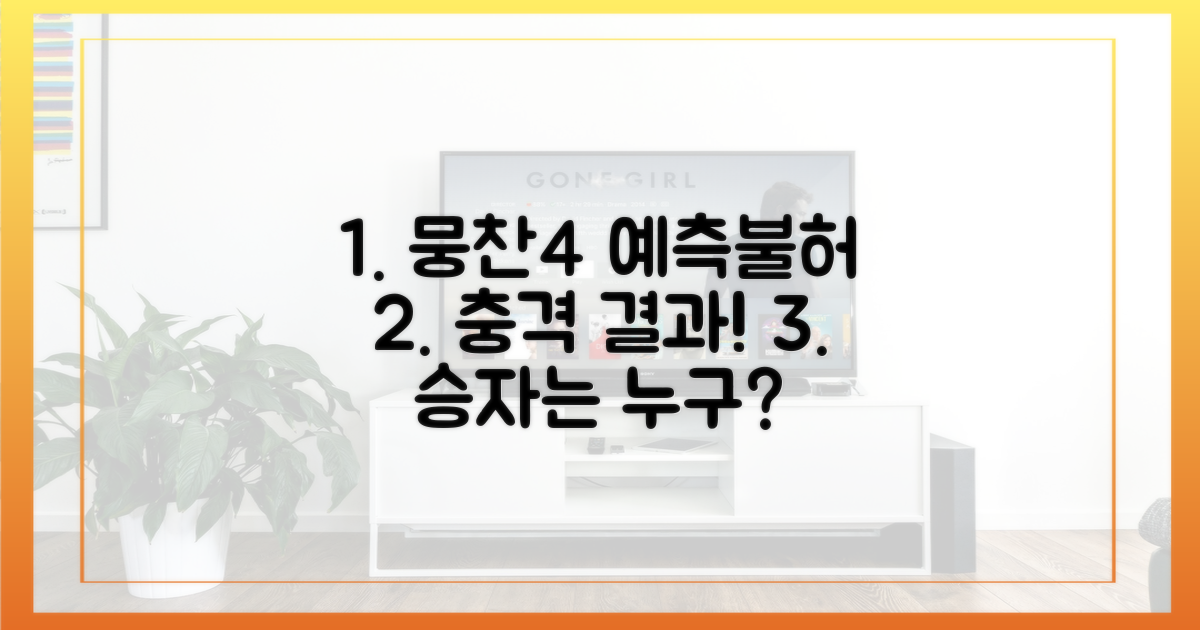 예측 불허! 뭉찬4 경기 결과는?