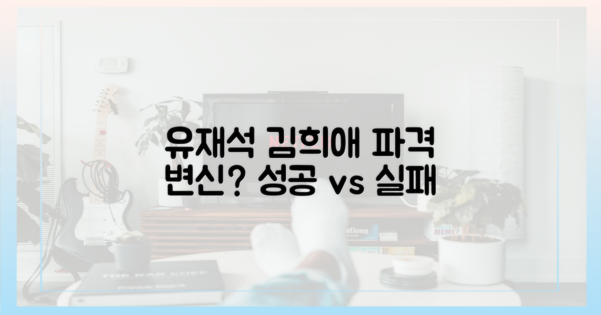 유재석·김희애, 변신은 성공적일까?