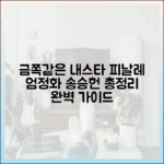 금쪽같은 내스타 피날레 완벽 가이드: 엄정화-송승헌 총정리