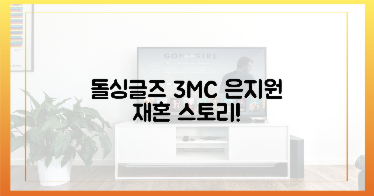 돌싱글즈 출연진, 은지원 재혼 스토리!