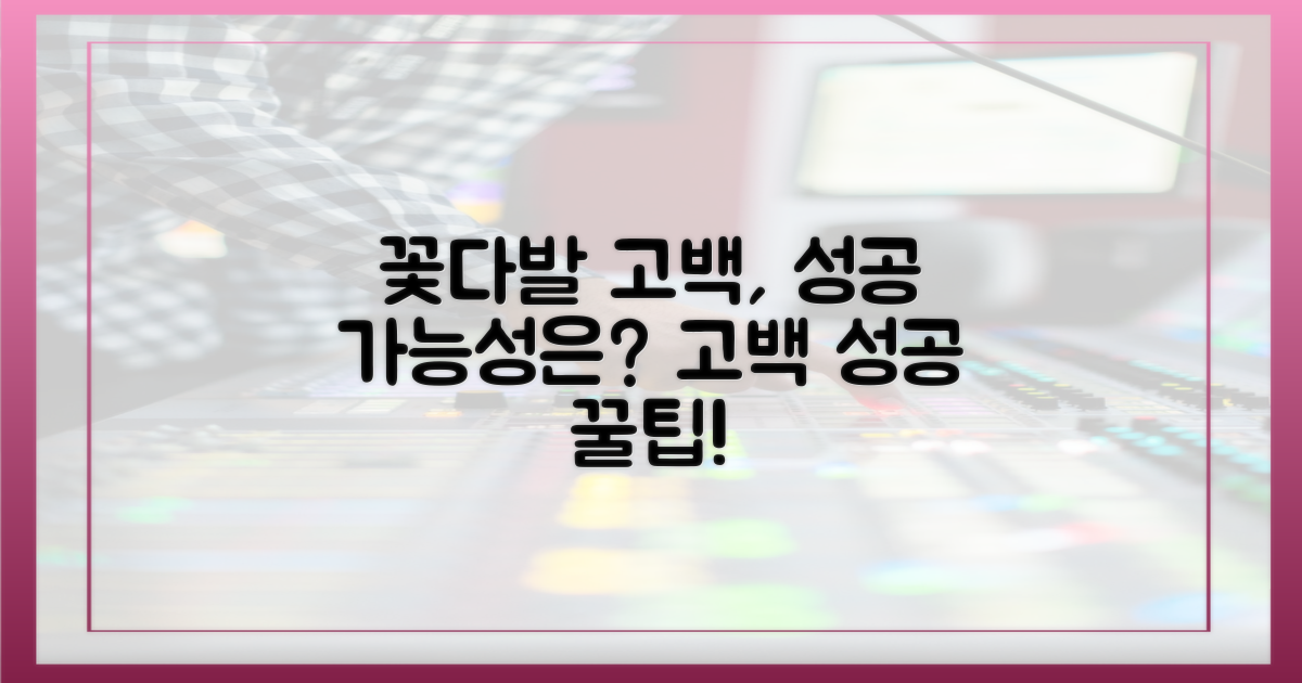 꽃다발 고백, 가능성은?