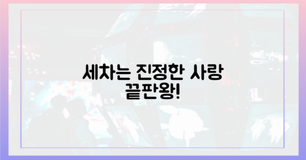 진정한 애정은 세차에 있다