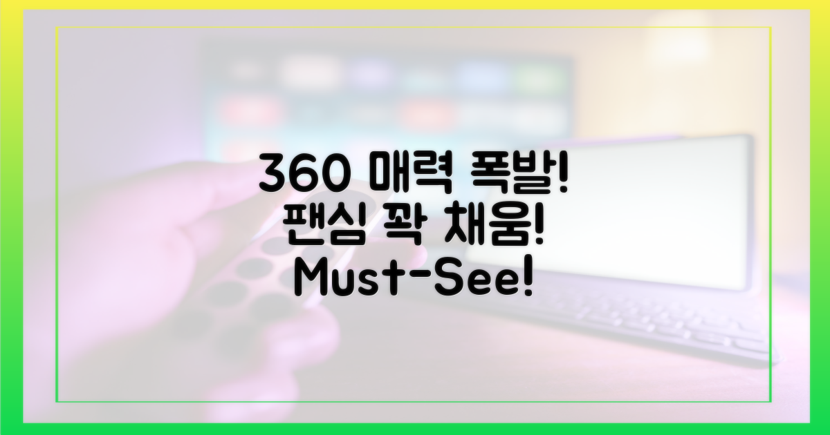360도 매력, 꽉 채운 팬심