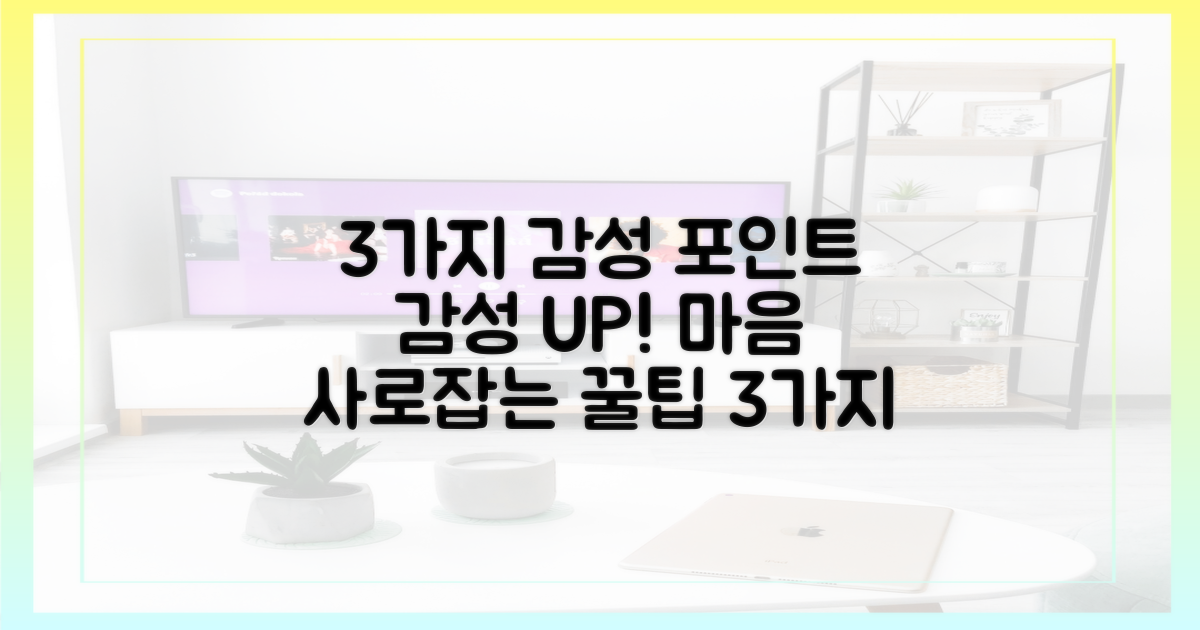 3가지 감성 포인트