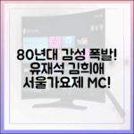 놀라운 80년대 비주얼! 유재석·김희애, 서울가요제 MC 출격