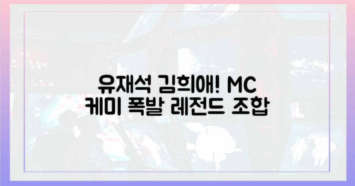 유재석X김희애, MC 케미 폭발