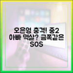 오은영 최악 상황! 중2 아빠 멱살까지 (금쪽