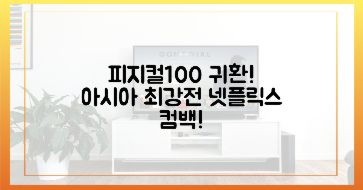 아시아 최강전, 넷플릭스 '피지컬100'의 귀환