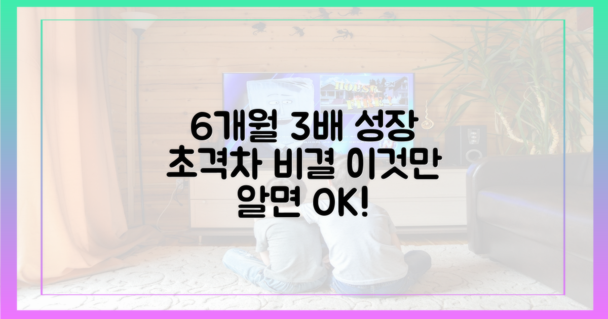 6개월 만에 3배 성장 비결