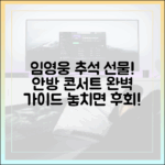 임영웅 추석선물 콘서트 안방 완벽 가이드