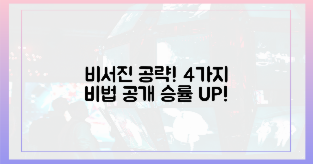 비서진' 마스터를 위한 4가지 핵심 팁