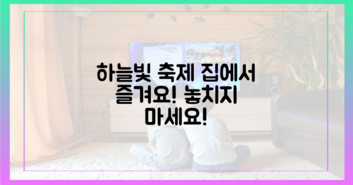 하늘빛 축제, 안방서 만날 이유는?