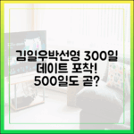 김일우♥박선영, 300일 데이트 포착! 500일도 곧?