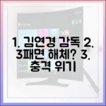 김연경 '신인감독' 긁혔나? "3패하면 해체" 위기일까?