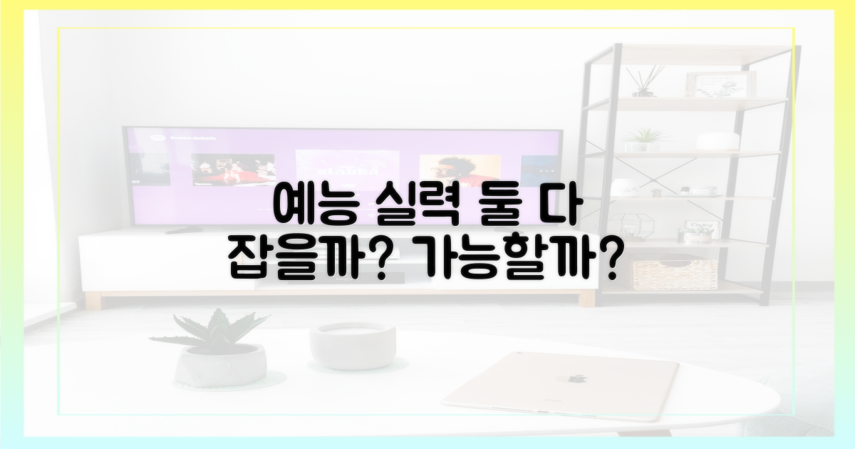 예능, 실력 모두 잡을까?