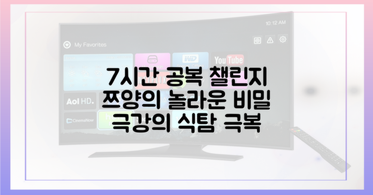 쯔양, 7시간 공복의 비밀