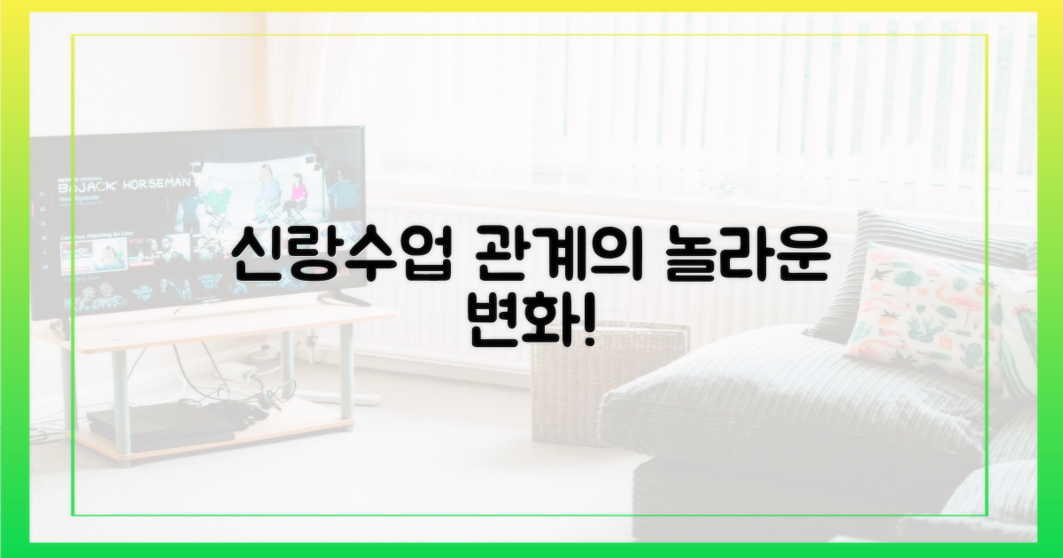 신랑수업' 통해 관계가 어떻게 변했나?