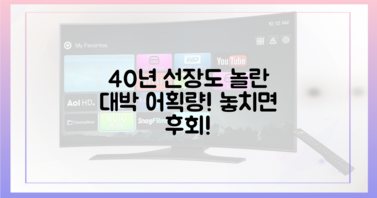 40년 선장도 놀란 어획량을 경험하세요!