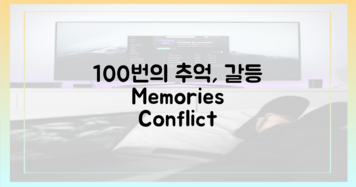 100번의 추억, 갈등