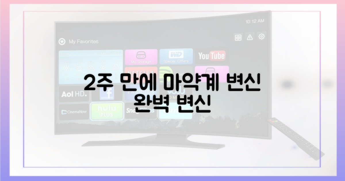 2주 만에, 마약계 변신