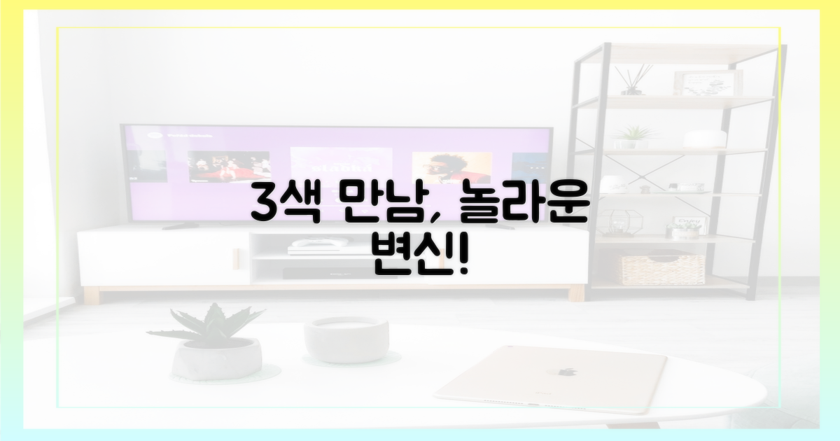 3색 만남, 연기 변신