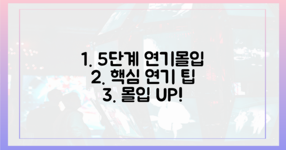 5단계 연기 몰입