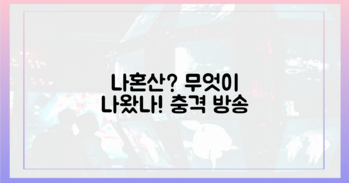 나혼산'에서 무엇을 봤나?