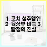 탐정들의 영업비밀: 고교 육상부 코치 성추행?!