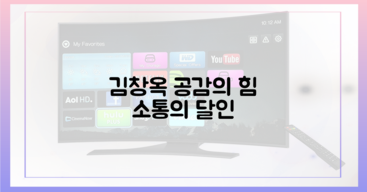 김창옥, 공감대 형성