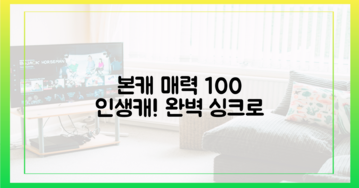 싱크로율 100% 본캐 매력